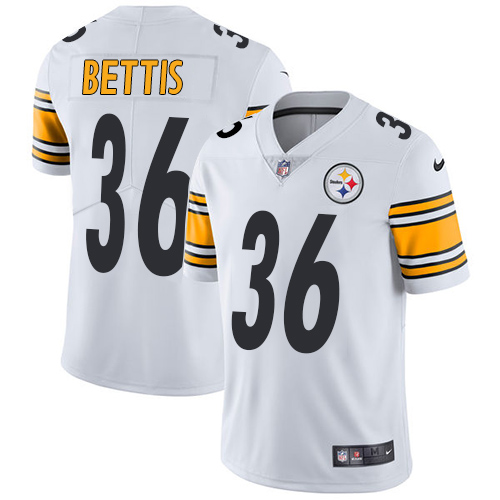 Nike Steelers #36 Jerome Bettis White Youth Stitched NFL Vapor Untouchable Limited Jersey